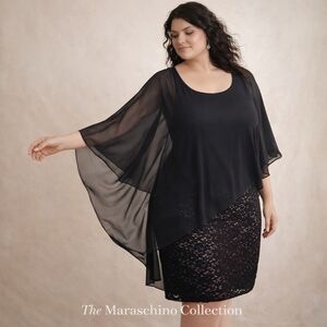 EnFocus Whimsigoth Lace Overlay Dress | 20W